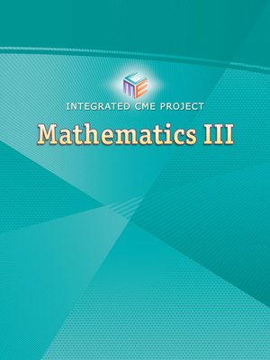 cover image of Integrated CME Project Mathematics III